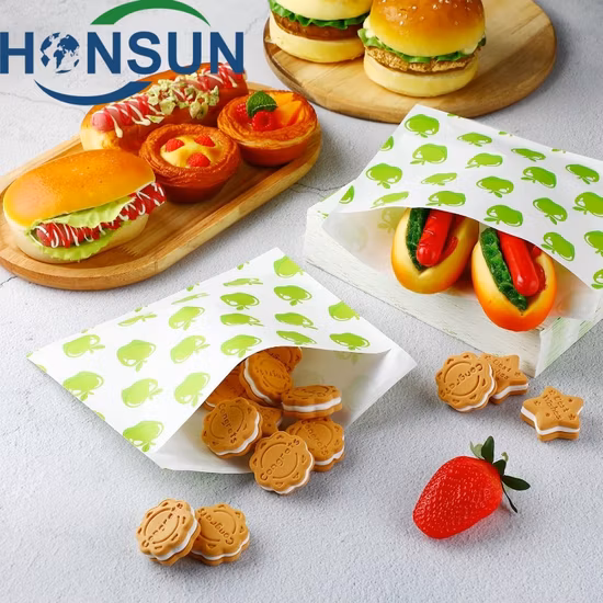 Lebensmittelverpackungen für Mittagessen, braune und weiße Kraftpapiertüten